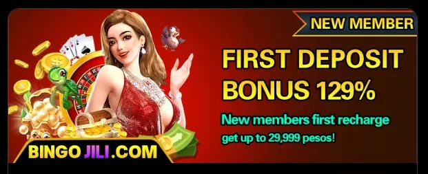 bingojili 1st deposit bonus 129%